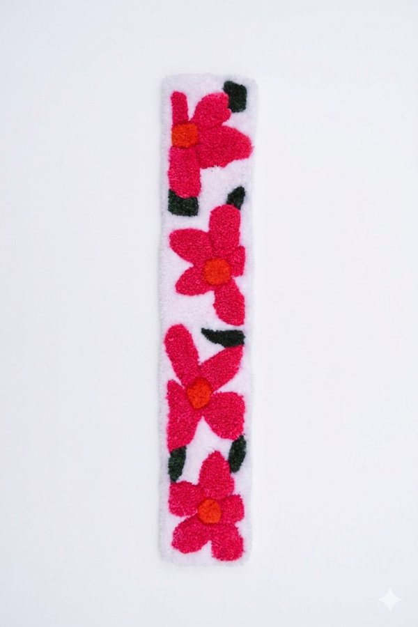 Producto - Tapiz decorativo tufting FLORAL para pared