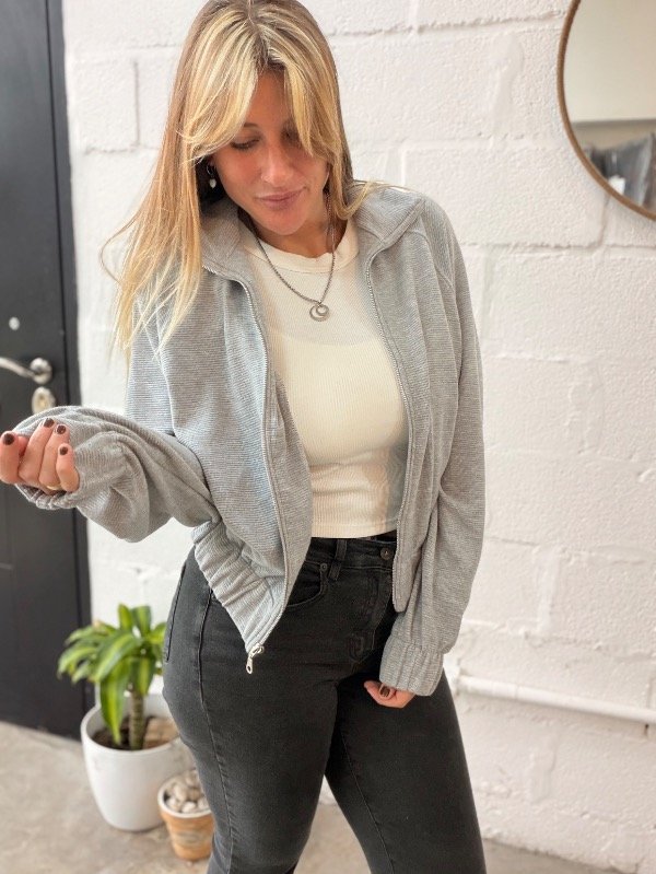 Producto - Campera MANGO Gris - 1