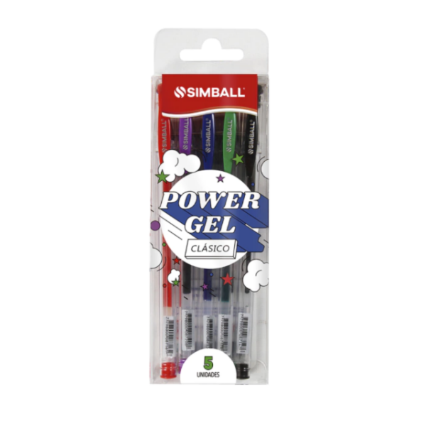Producto - LAPICERA SIMBALL POWER GEL X 5