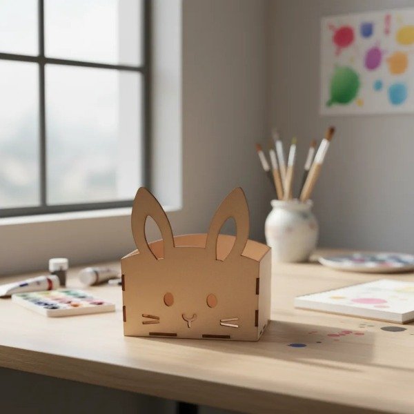 Producto - Canasta Conejo Porta Huevo De Pascua x 5 unidades