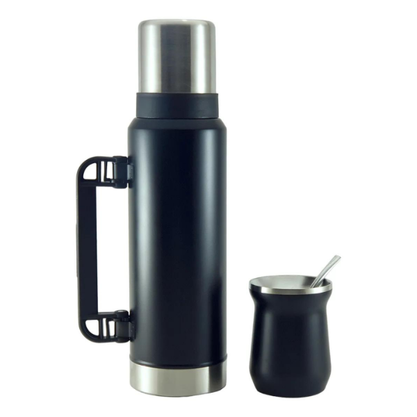 Producto - TERMO ACERO INOXIDABLE 1,2L + MATE  Y BOMBILLA