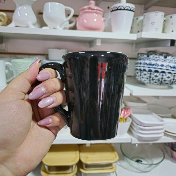Producto - Taza cónica negra
