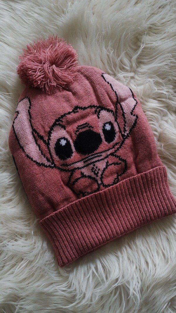 Producto - Gorrito peluche Stitch rosa
