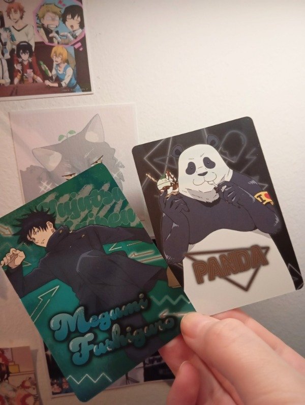 Producto - Megumi y Panda - Cartas originales