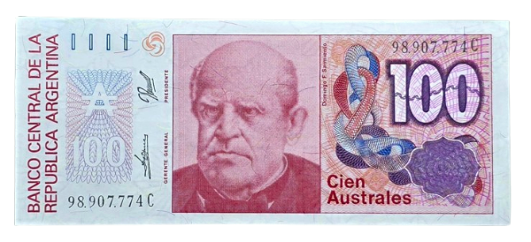 Producto - 100 Australes (De Paul - Gonzalez Fraga) Bott.2846 Unc