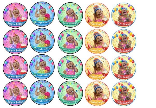 Producto - LAMINA MONITOS FELIZ CUMPLE 6