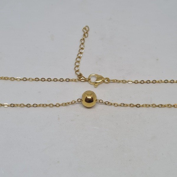 Producto - Collar con bolita dorado