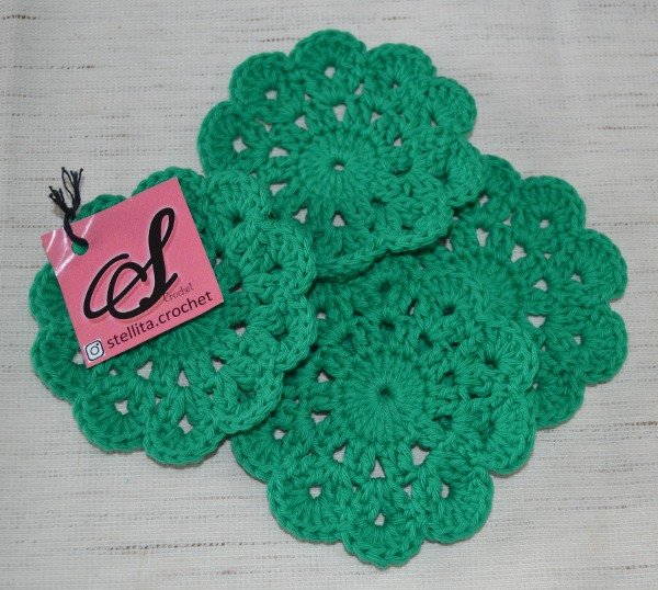 Producto - POSA VASO/TAZA VERDE x 4