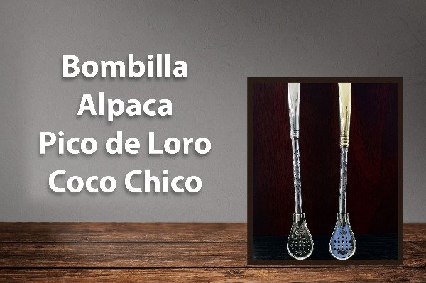 Producto - Bombilla Alpaca Pico de Loro Coco Chico