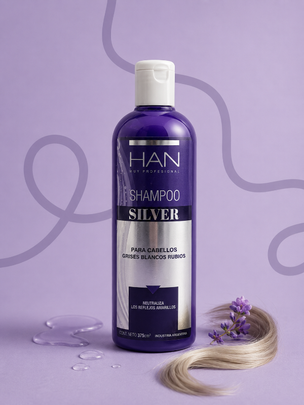 Producto - Shampoo Silver Neutralizador de Amarillos 375 ml HAN Profesional