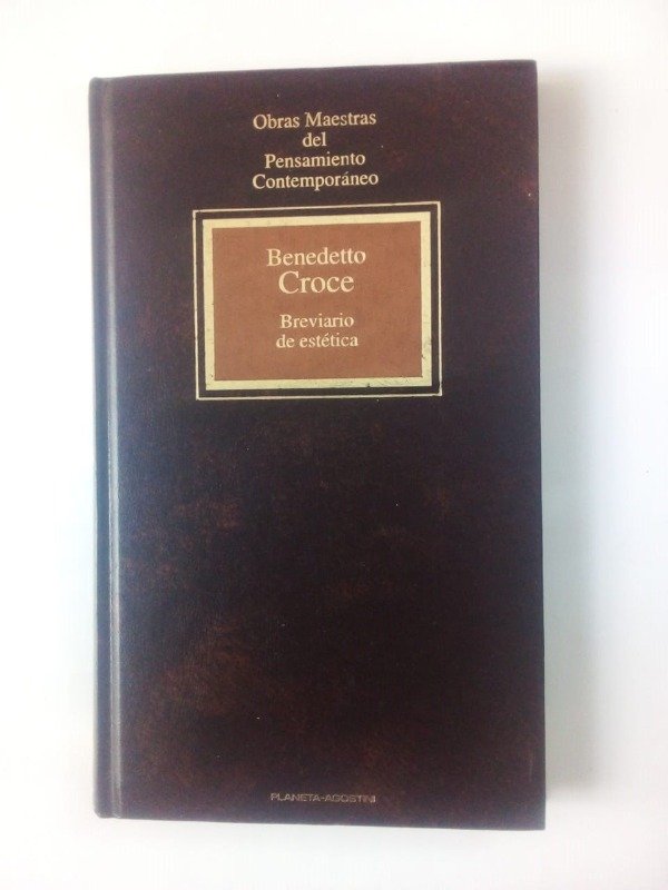 Producto - Breviario de estética - Benedetto Croce - Planeta Agostini 1993 - Tapa dura