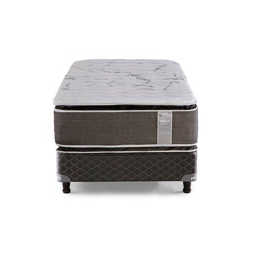 Producto - Sommier y Colchón Piero Dream Tech Resortes Doble Pillow Top 190x80 - 1