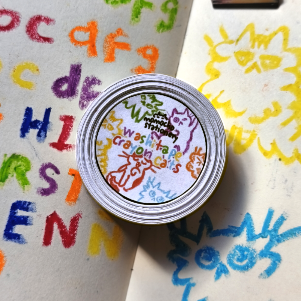 Producto - washitape crayon cats