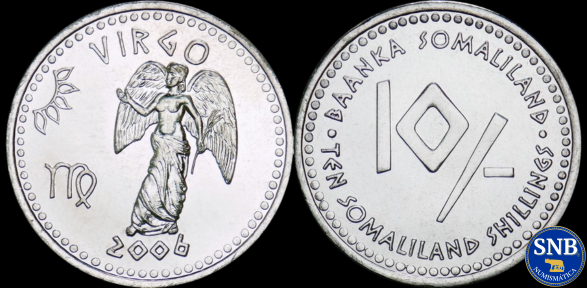 Producto - Somalilandia - 10 Chelines (2006) KM #14 Virgo