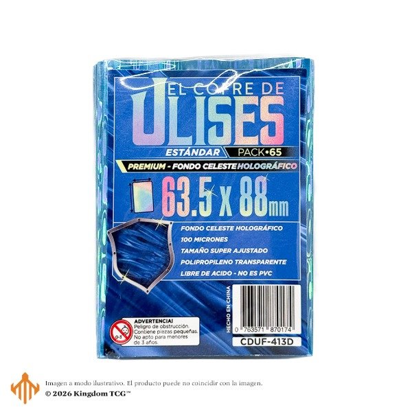 Producto - Folios Premium x65 - Estándar [Celeste Holográfico] - 0