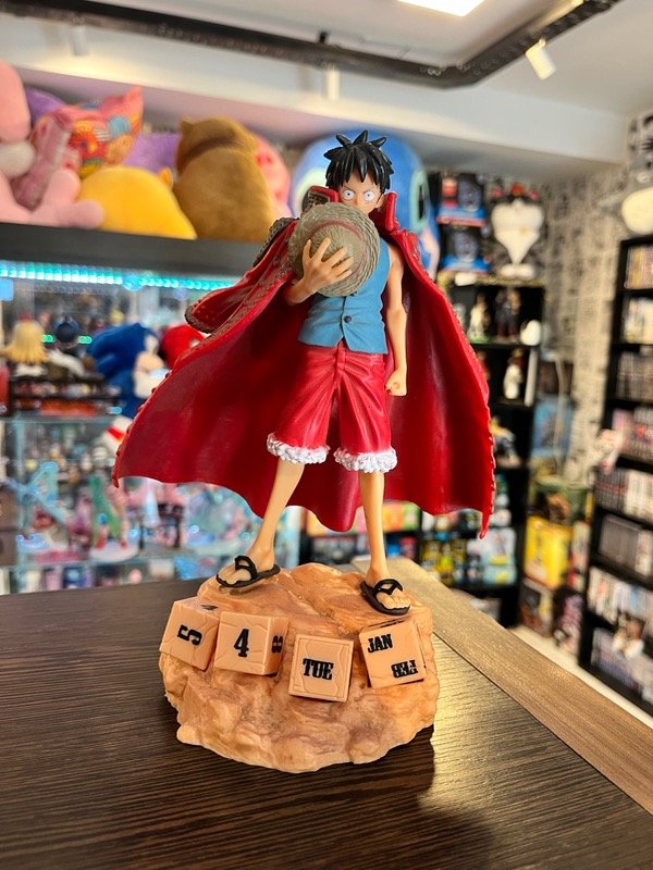 Producto - Figura de One Piece - Monkey D. Luffy, calendario perpetuo