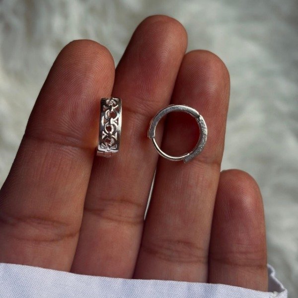 Producto - Argollas huggies de Plata (cod. 891)