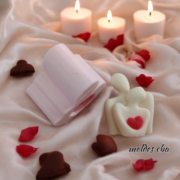Producto - Molde pareja abrazada con corazón - 2