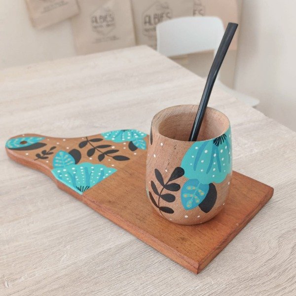 Producto - Set Mate + Tabla Pintada