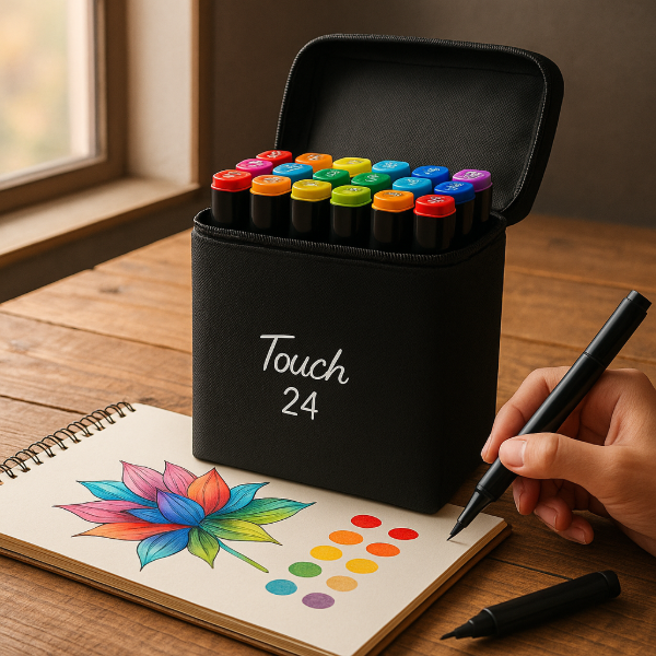 Producto - SET 24 MARCADORES DOBLE PUNTA