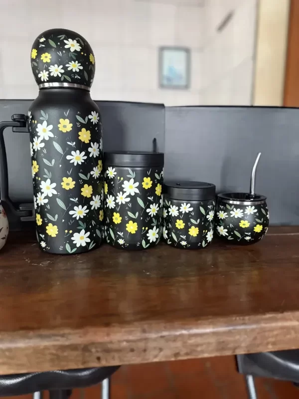 Producto - Set Matero Completo Negro Con Termo Y Accesorios