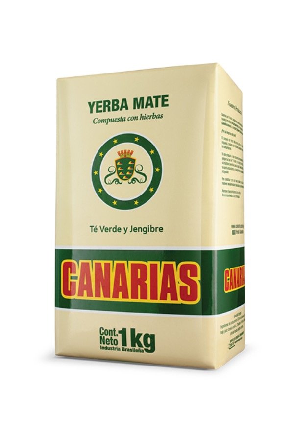 Producto - YERBA CANARIAS - TE VERDE Y JENGIBRE - 1 Kg.