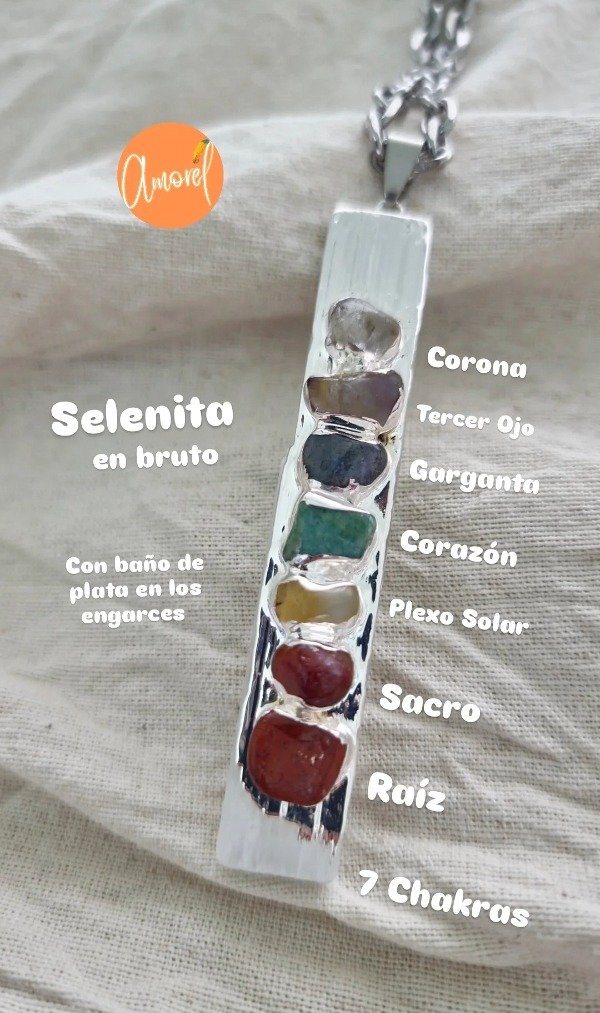 Producto - Collar Selenita 7 Chakras