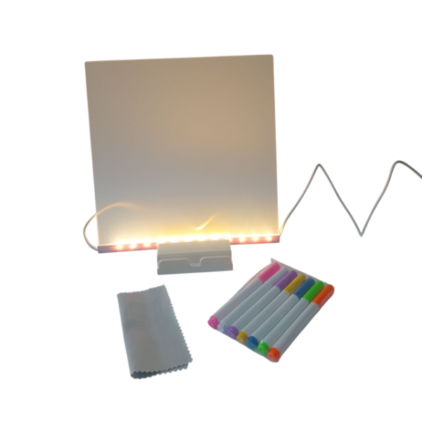 Producto - Pizarra Mágica Luminosa 20x20