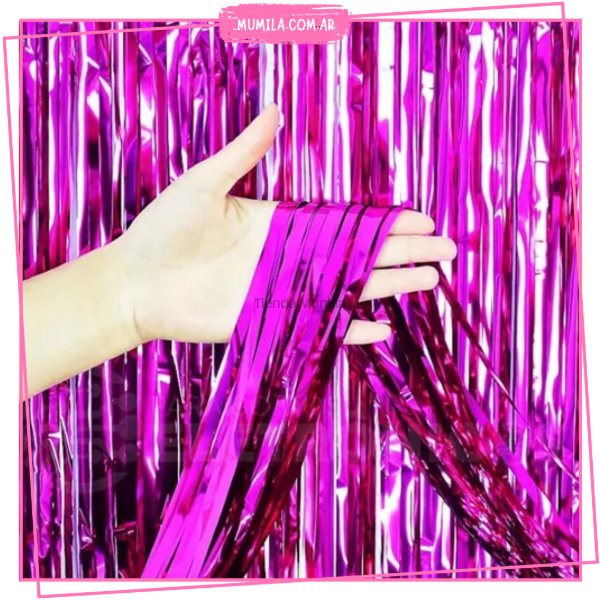 Producto - Cortina fucsia 2mtx1mt