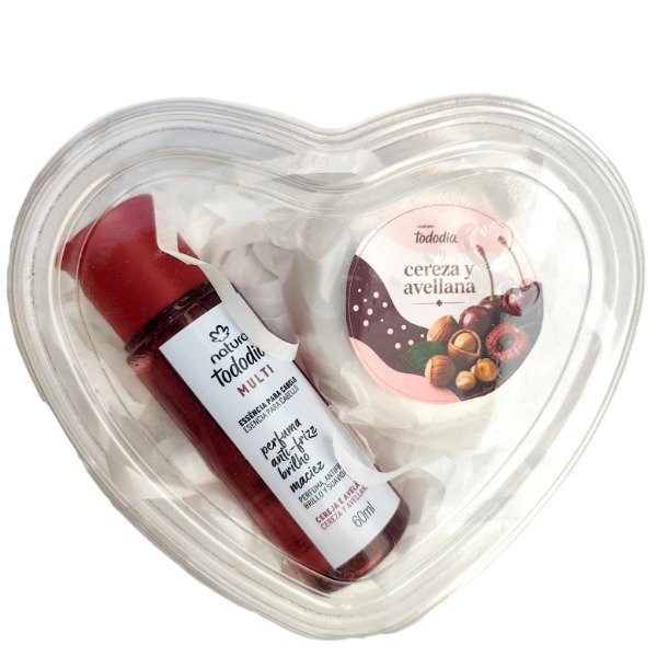 Producto - Box corazón - perfume antifrizz+ jabón en barra