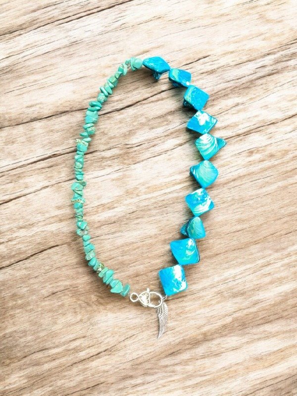 Producto - Collar turquesa y nácar