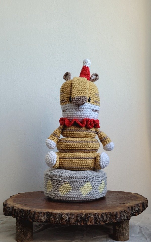 Producto - Apilable Tigre juego didáctico tejido  amigurumi
