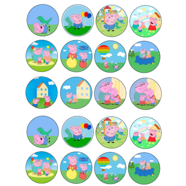 Producto - Lamina oreos bañadas peppa pig