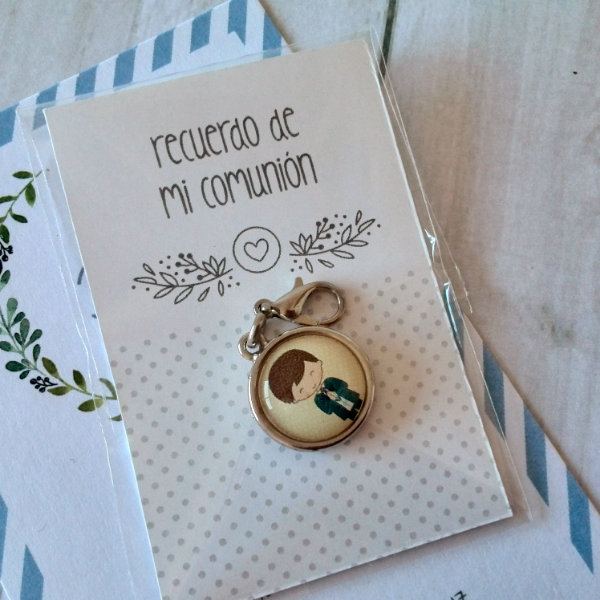 Producto - PACK MEDALLA CON MOSQUETON - RECUERDO MI COMUNION