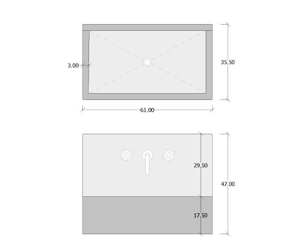 Producto - Bacha con salpicadero 61x 35.5x47 - 3
