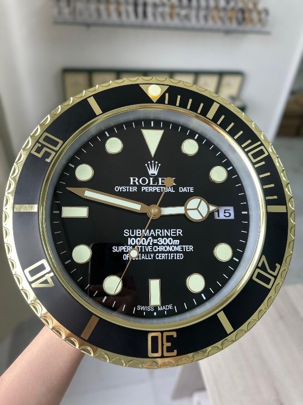 Producto - Reloj de Pared Rolex Submariner Black Gold Automatico
