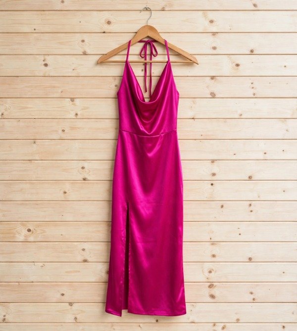 Producto - VESTIDO LARGO SATÉN