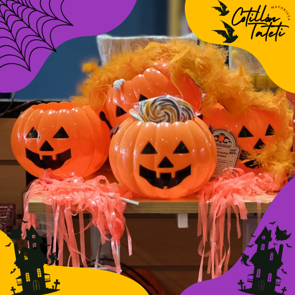 Producto - BALDE CARAMELERA CALABAZA - 16,5x13,5 CM