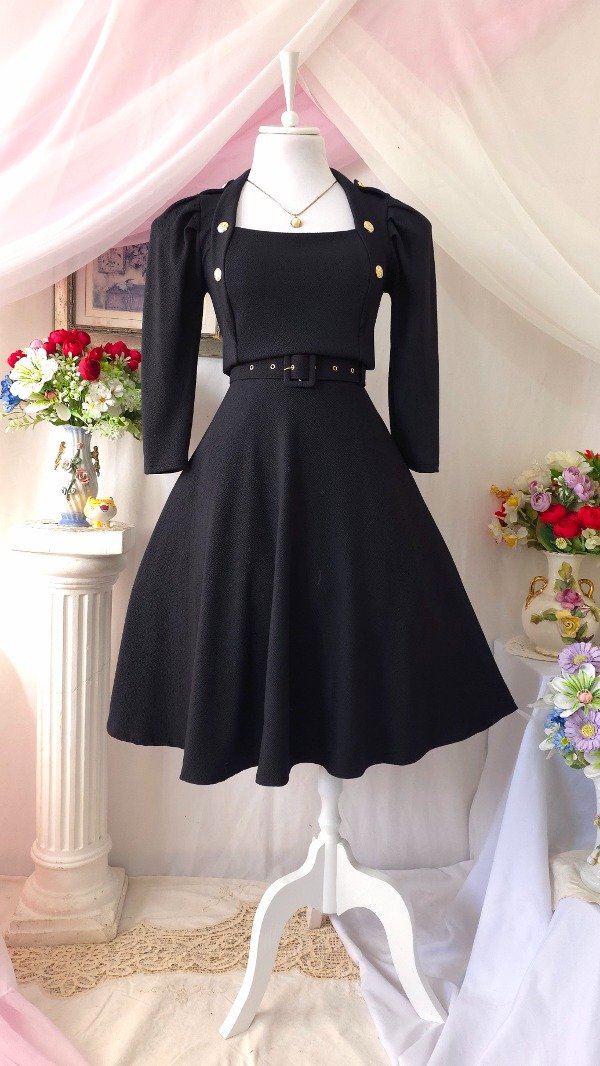 Producto - Vestido Raffaela Negro! IMPORTADO NUEVO