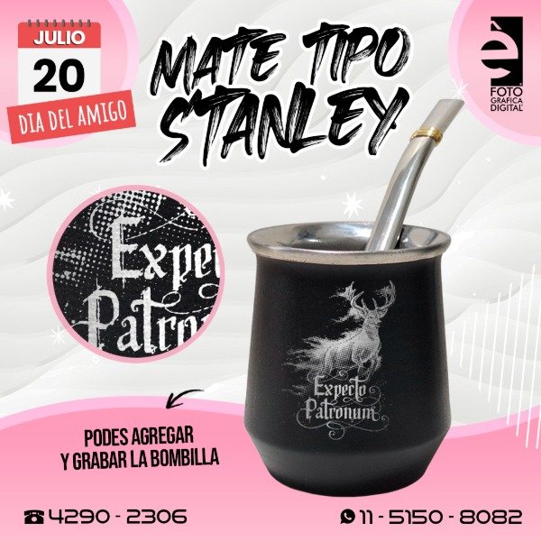 Producto - Mate tipo Stanley + bombilla / día del amigo