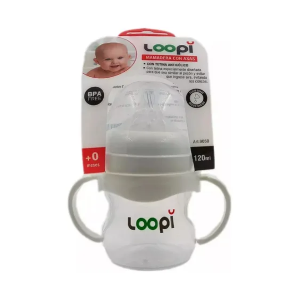 Producto - Loopi 9050 Mamadera Tetina Anticolica 120ml