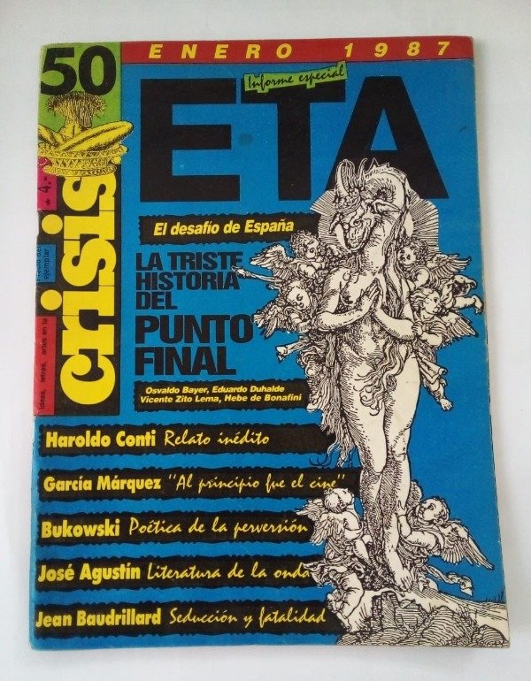 Producto - Crisis #50 - Enero 1987 - Bayer Zito Lema Bukowski Baudrillard