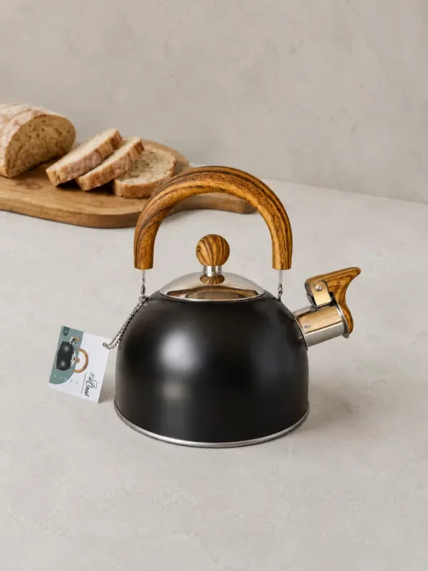 Producto - PAVA SILVADORA NEGRO MANGO MADERA