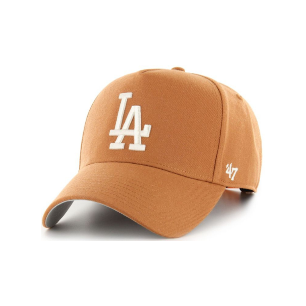 Producto - Gorra LA Marron Claro y Logo Blanco