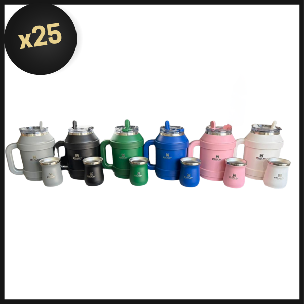 Producto - PROMO BULTO GALON DOBLE PICO CON MATE 1200ML CON LOGO