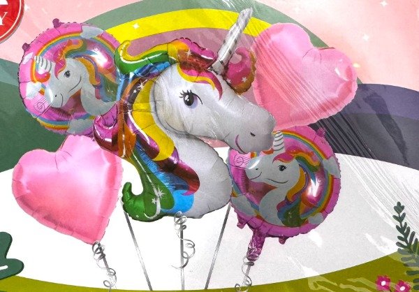 Producto - Set de Globos Unicornio x5