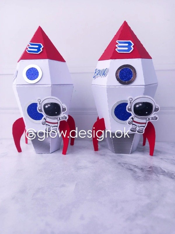 Producto - Caja nave astronauta 3D