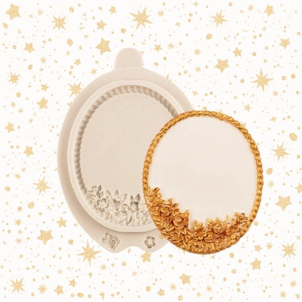 Producto - Molde marco con flores