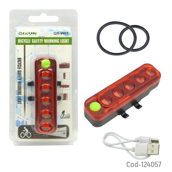 Producto - LUZ PARA BICI RECARGABLE / OX-W05
