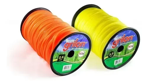 Producto - NYLON BORDEADORA GRILON REDONDO AMARILLO Y CUADRADO NARANJA PRECIO POR KG